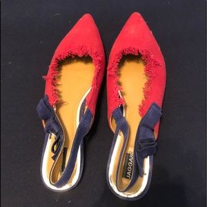 Jaggar sling back flats ~ size 41 nwot